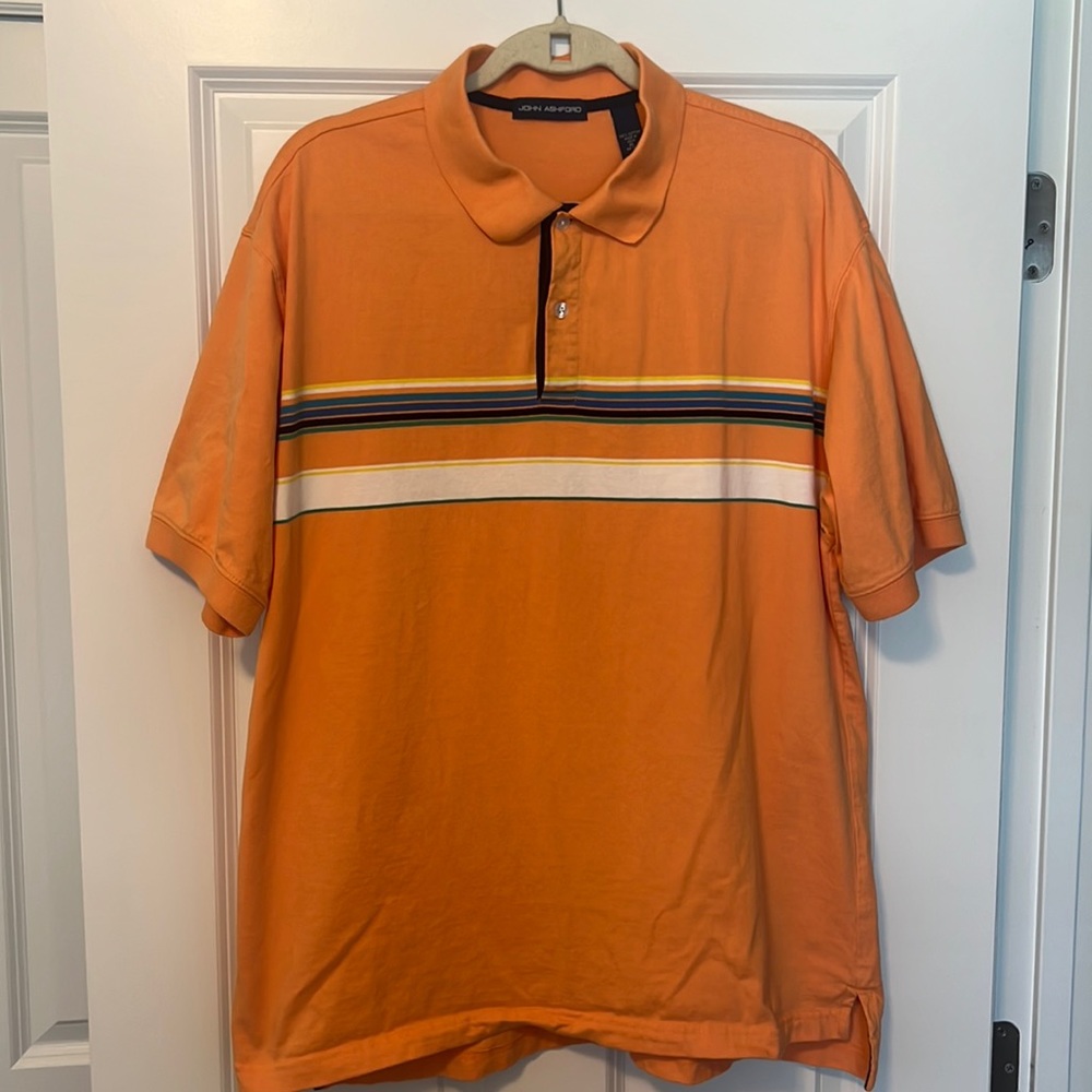 Men’s Orange John Ashford Polo